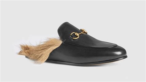 gucci kangaroo fur loafers|women's gucci loafers.